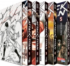 Attack on Titan, B�nde 1-5 im Sammelschuber mit Extra