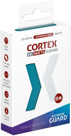 Ultimate Guard Cortex Sleeves Japanische Gr��e Matt-Petrol\(60\)