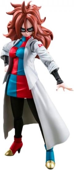 Dragon Ball FighterZ Lab Coat Androide 21 Sh Figuarts Figur 15cm