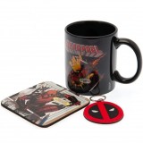 Marvel Deadpool Tasse + Schl�sselanh�nger + coaster