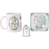 Disney Beauty and the Beast Set Tasse + keyring + coaster
