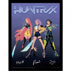 KPop Demon Hunters Huntrix Signature gerahmtes Poster