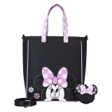 Disney Minnie Floral Rock the Dots tote bag with coin bag