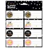 Glitter Stars Adhesive labels
