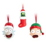 Rick und Morty Set 3 Christmas ornaments