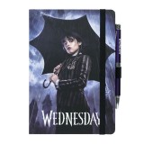 Wednesday Addams A5 premium Notizbuch + projector pen