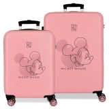 Disney Mickey Outline ABS pack 2 Rollkoffer/Koffers