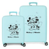 Disney Mickey and Minnie Kisses ABS pack 2 Rollkoffer/Koffers