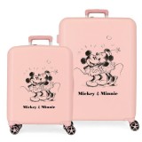 Disney Mickey and Minnie Kisses ABS pack 2 Rollkoffer/Koffers