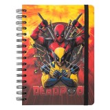 Marvel Deadpool + Wolverine A5 Notizbuch