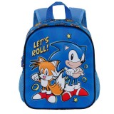 Sonic The Hedgehog Lets Roll 3D Rucksack 31cm