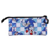 Sonic The Hedgehog Blue Lay triple Federmappe