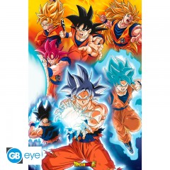 DRAGON BALL SUPER - Poster Maxi 91cmx51cm - Goku�s transformations