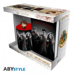 HARRY POTTER - Pck Tasse320ml + Schl�sselanh�nger + Notebook Harry Ron Hermione