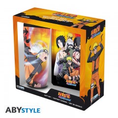 NARUTO SHIPPUDEN - Gift set Tasse Tumbler + Notebook