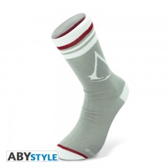 ASSASSIN�S CREED - Socks - Grey - White - Crest