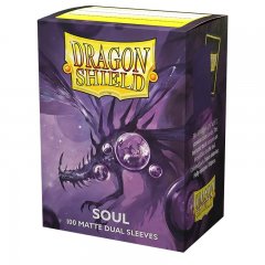Dragon Shield - Standard Size Matte Dual Sleeves - Soul - Metallic Purple \(100 Sleeves\)