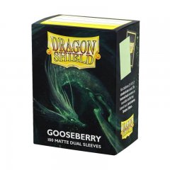 Dragon Shield - Standard Size Matte Dual Sleeves - Gooseberry - Pastell Gr�n \(100 Sleeves\)