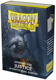 Dragon Shield - Japanese Size Matte Dual Sleeves - Justice - Grau \(60 Sleeves\)
