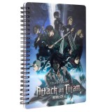 SDTOYS Attack on Titans Group 3D notebook
