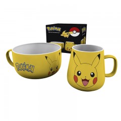 POKEMON - Breakfast Set Tasse + Bowl - Pikachu