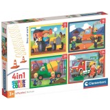 Clementoni Busy at Work puzzle 12+16+20+24pcs