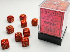 Chessex: Scarab� W�rfelblock Scarlet�/Gold \(36xW6\)