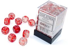 Chessex: Nebula� W�rfelblock Rot/Silber Luminary�  \(36xW6\)