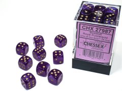 Chessex: Borealis� W�rfelblock royales Lila/Gold Luminary�\(36xW6\)