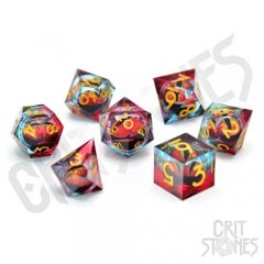 Glassstaff Chromatic Dragon\'s Gaze Floating Eye RPG Dice Set