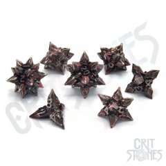 Glassstaff Brutal Bane Metal RPG Dice Set
