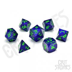 Crazed Enigma Metal RPG Dice Set
