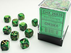 Chessex CHX26839 Chessex: Gemini� W�rfelblock Schwarz-G