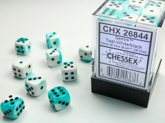 Chessex CHX26844 Chessex: Gemini� W�rfelblock T�rkis-We