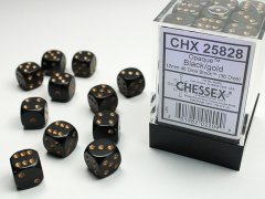 Chessex CHX25828 Chessex: Opaque W�rfelblock Schwarz/Go