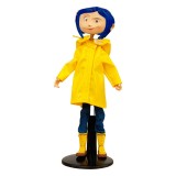 NECA Coraline Worlds Coraline Rain Coat Figur 18cm