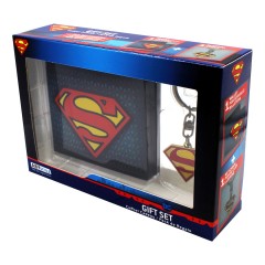 DC Comics Superman Wallet & Keyring Set