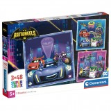 Clementoni DC Comics Batwheels puzzle 3x48pcs