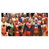 SDTOYS DC Comics Justice League glass poster