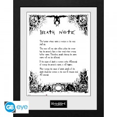DEATH NOTE - Gerahmter Print f�r Fans