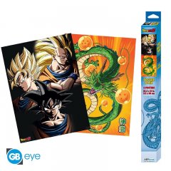 Dragon Ball Chibi Poster Set - Goku & Shenron
