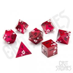 Glassstaff CS-DC-M1-DWNBLSS Dawn Blossom Metal RPG Dice Set