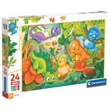 Clementoni Dinos Happy Oasis maxi puzzle 24pcs
