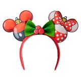 Loungefly Disney Mickey & Minnie Christmas ear Stirnband