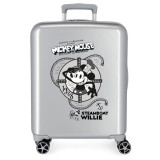 Joumma Bags Disney Mickey Steamboad Joyful ABS Rollkoffer/Koffer 55cm