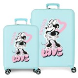 Joumma Bags Disney Minnie Heart ABS pack 2 Rollkoffer/Koffers