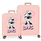 Joumma Bags Disney Minnie Heart ABS pack 2 Rollkoffer/Koffers