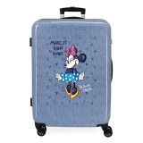 Joumma Bags Disney Minnie It Rain Bows ABS Rollkoffer/Koffer 65cm