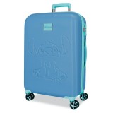 Joumma Bags Disney Stitch Blue ABS Rollkoffer/Koffer 60cm