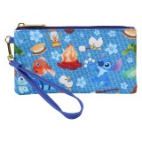 Loungefly Disney Stitch Camping Cuties zipper wrislet Brieftasche